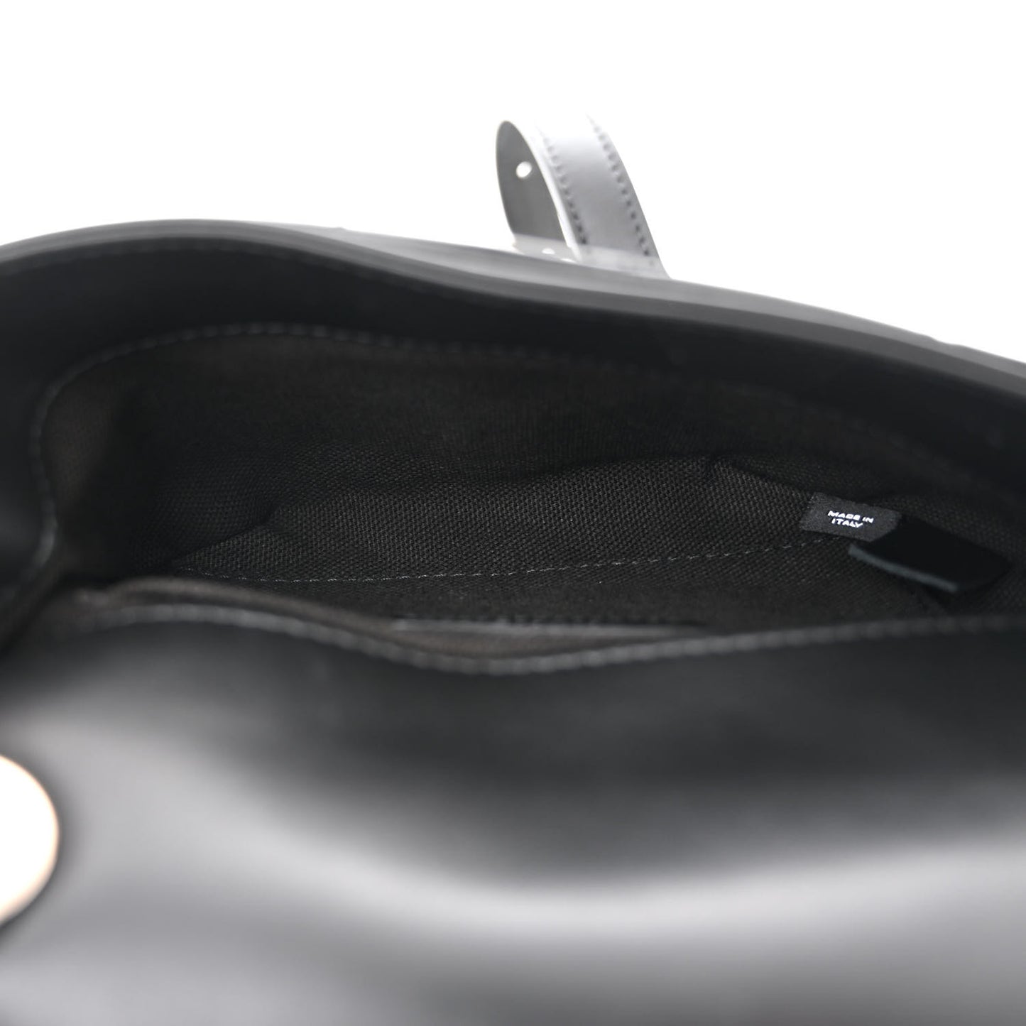 Calfskin Quilted CC Uniform Flap Belt Bag Black