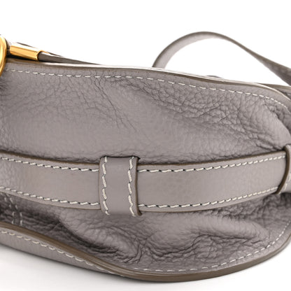 Chloe Calfskin Mini Marcie Round Crossbody Bag Cashmere Grey 9 of 10