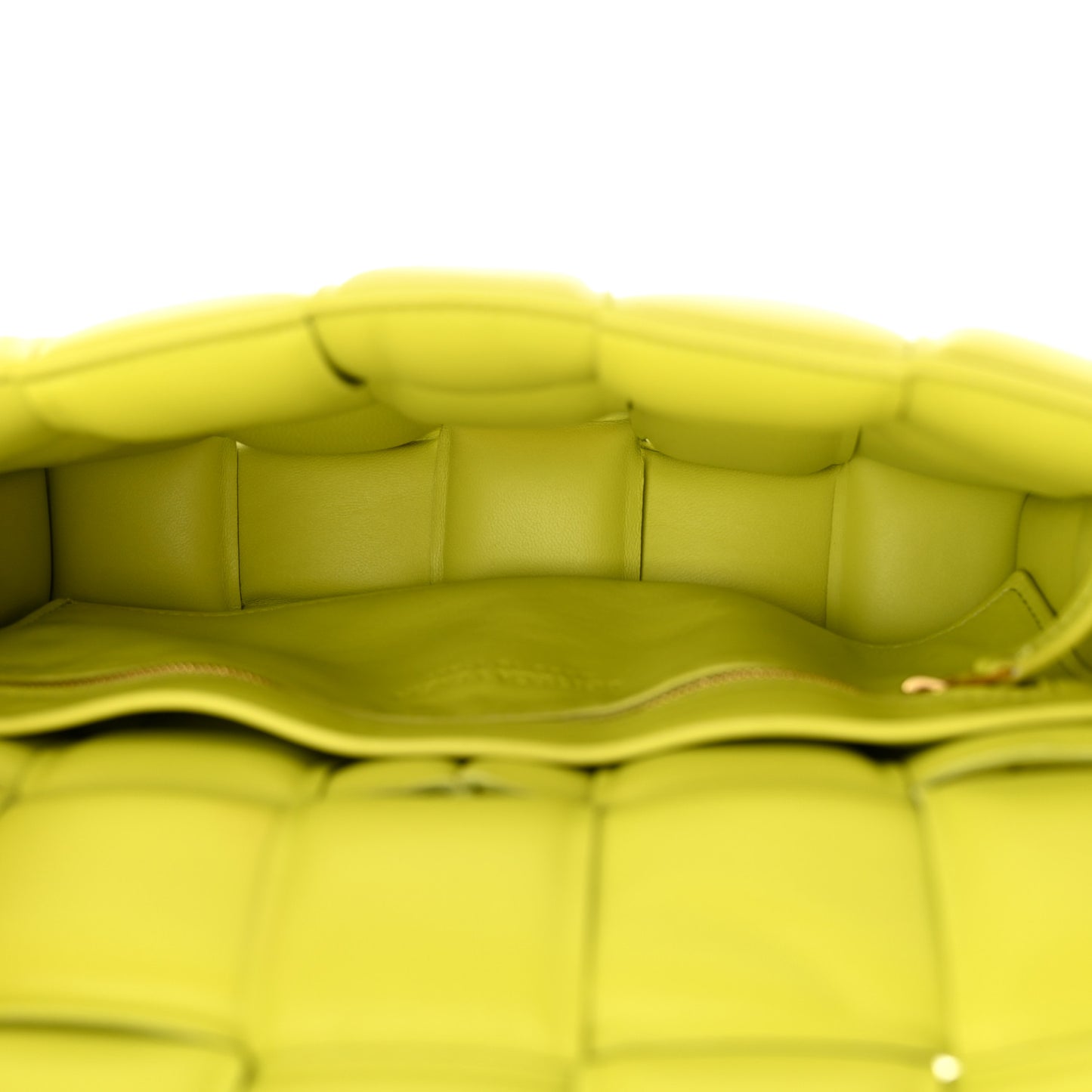 Nappa Maxi Intreccio Padded Cassette Crossbody Bag Kiwi