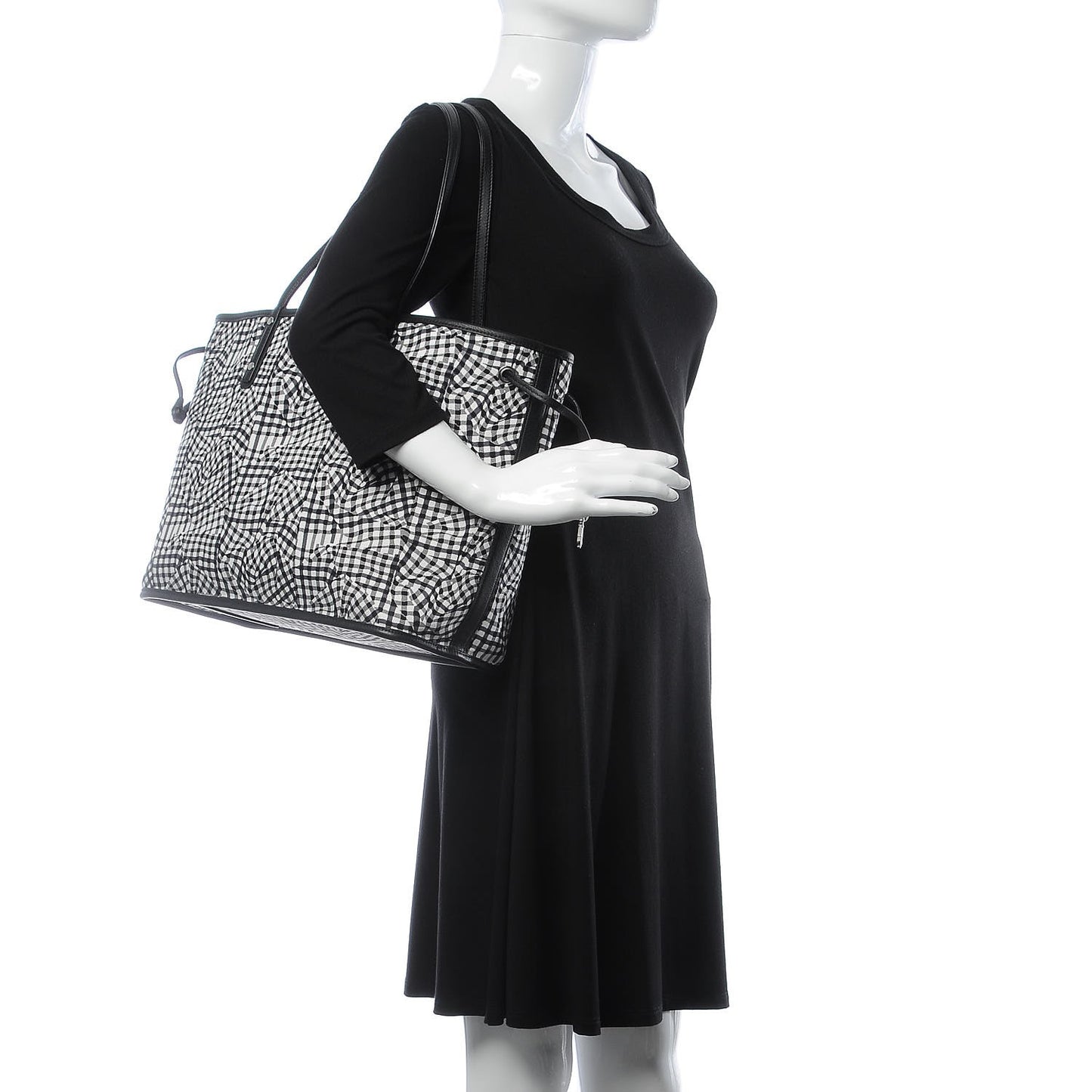 Visetos Medium Reversible Shopper Tote Black