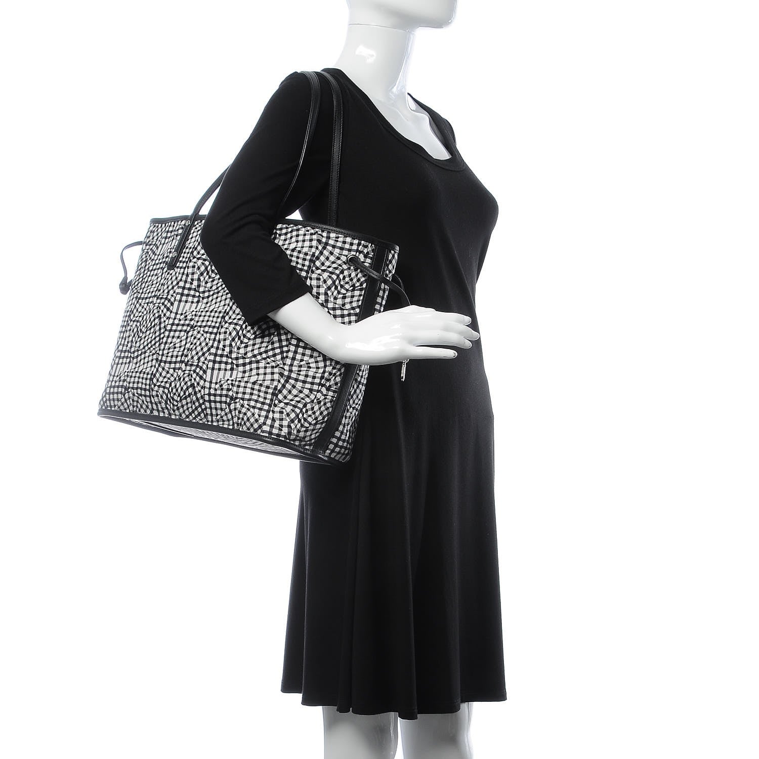 MCM Visetos Medium Reversible Shopper Tote Black 2 of 16