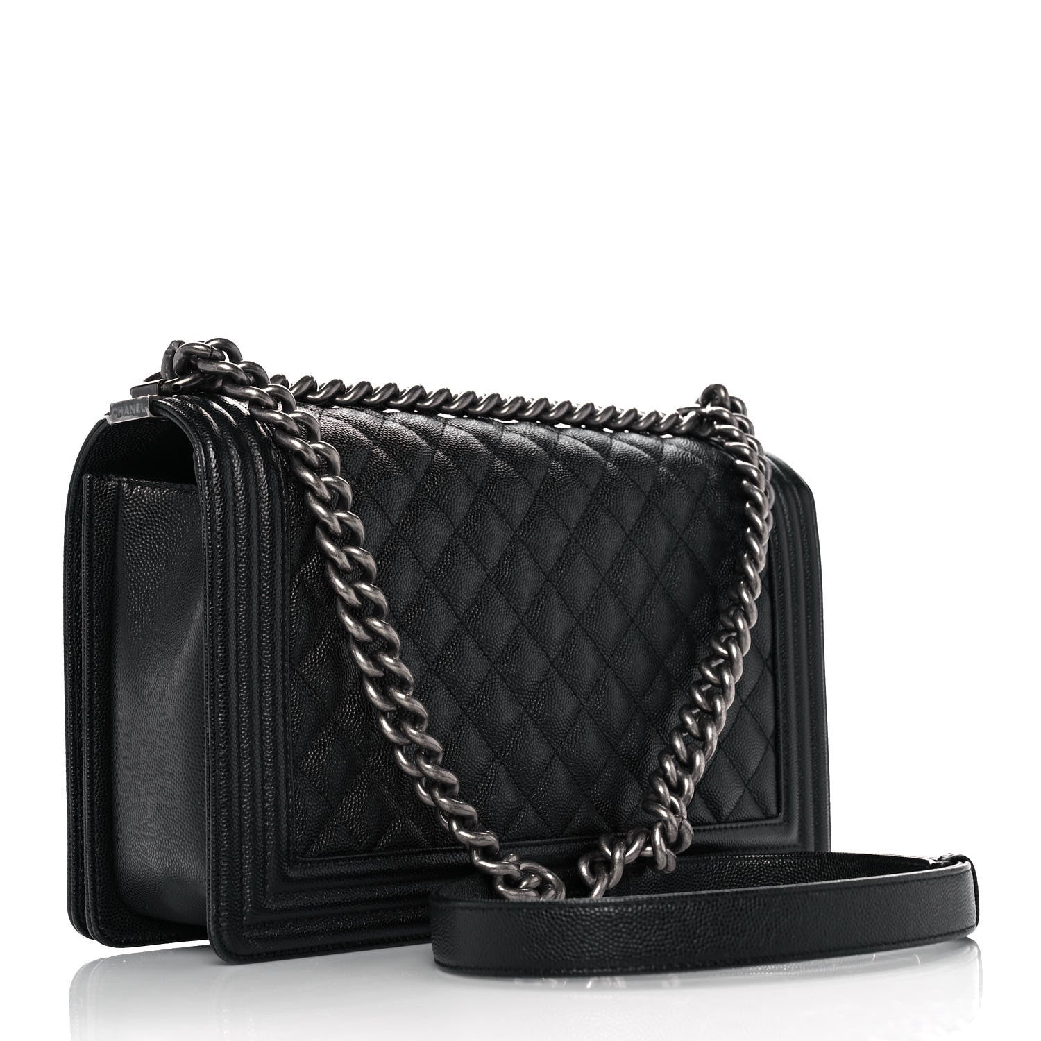 Chanel Caviar Quilted New Medium Boy Flap Black 3 of 10