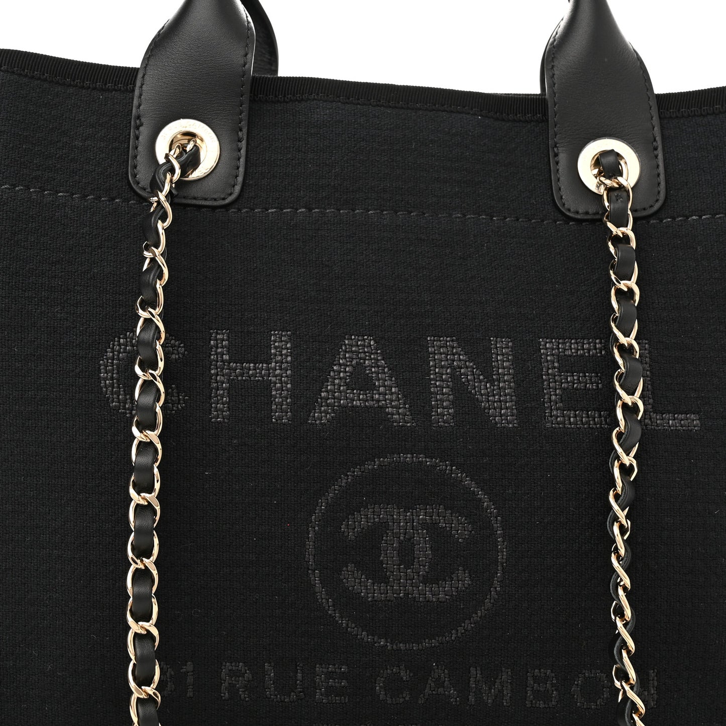 Mixed Fibers Small Deauville Tote Black