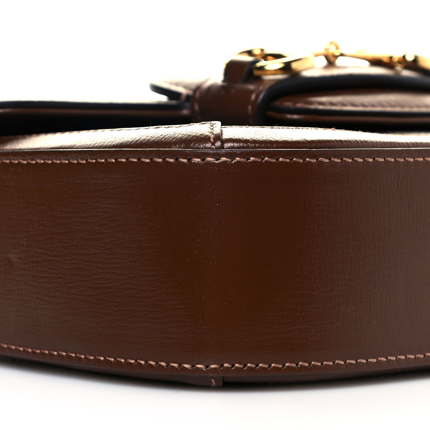 Gucci GG Supreme Monogram Web Mini Horsebit 1955 Shoulder Bag Beige Brown Sugar 9 of 14