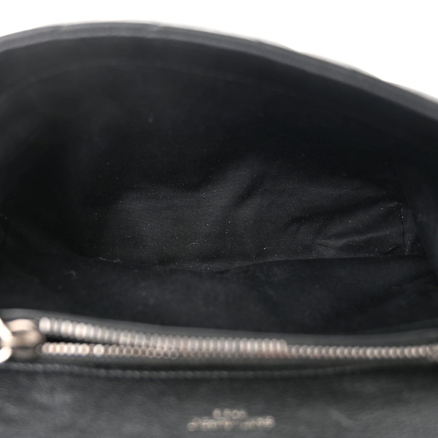 Saint Laurent Sheepskin Matelasse Chevron Monogram Medium College Bag Black 5 of 10