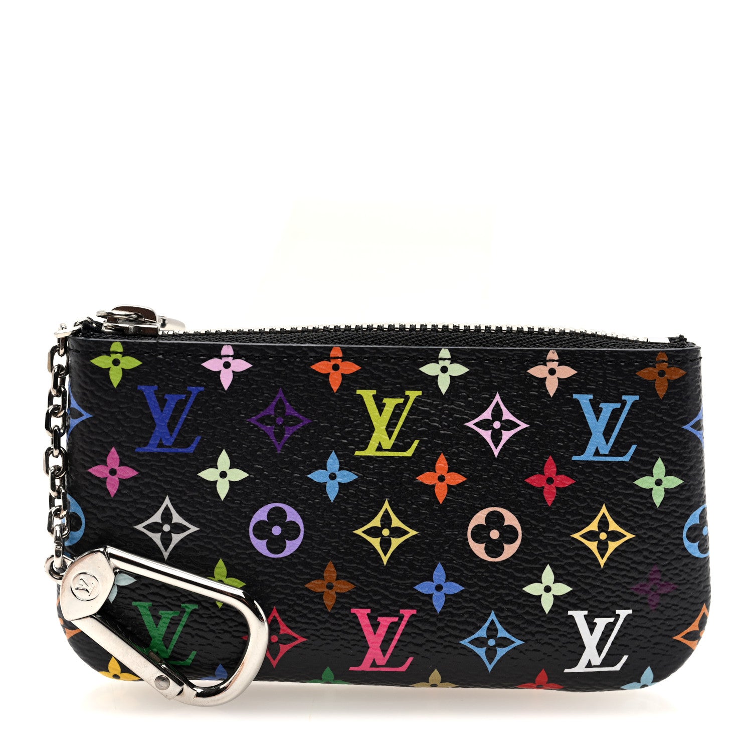 Louis Vuitton LV X TM Monogram Multicolor Key Pouch Black 1863938