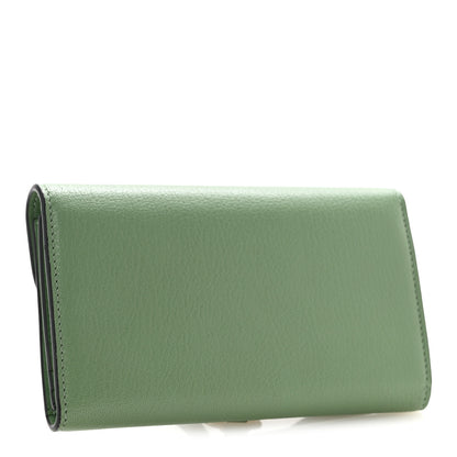 Christian Dior Goatskin Saddle Long Wallet Queen Mint 3 of 8