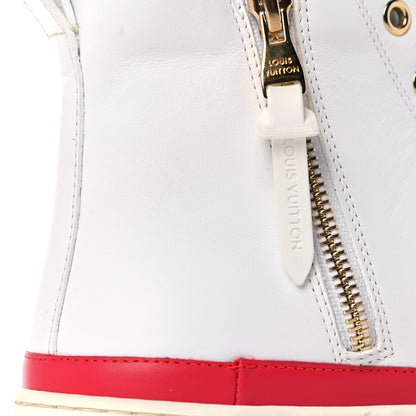 Louis Vuitton Calfskin LV Stellar Sneaker Boots 39 White Framboise 11 of 17