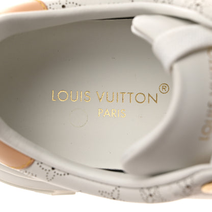 Louis Vuitton Calfskin Mahina Monogram Time Out Sneakers 36.5 White 6 of 9
