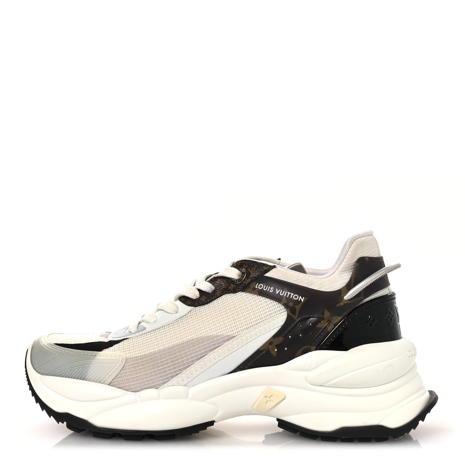 Louis Vuitton Monogram Calfskin Run 55 Sneakers 38 White 1 of 13