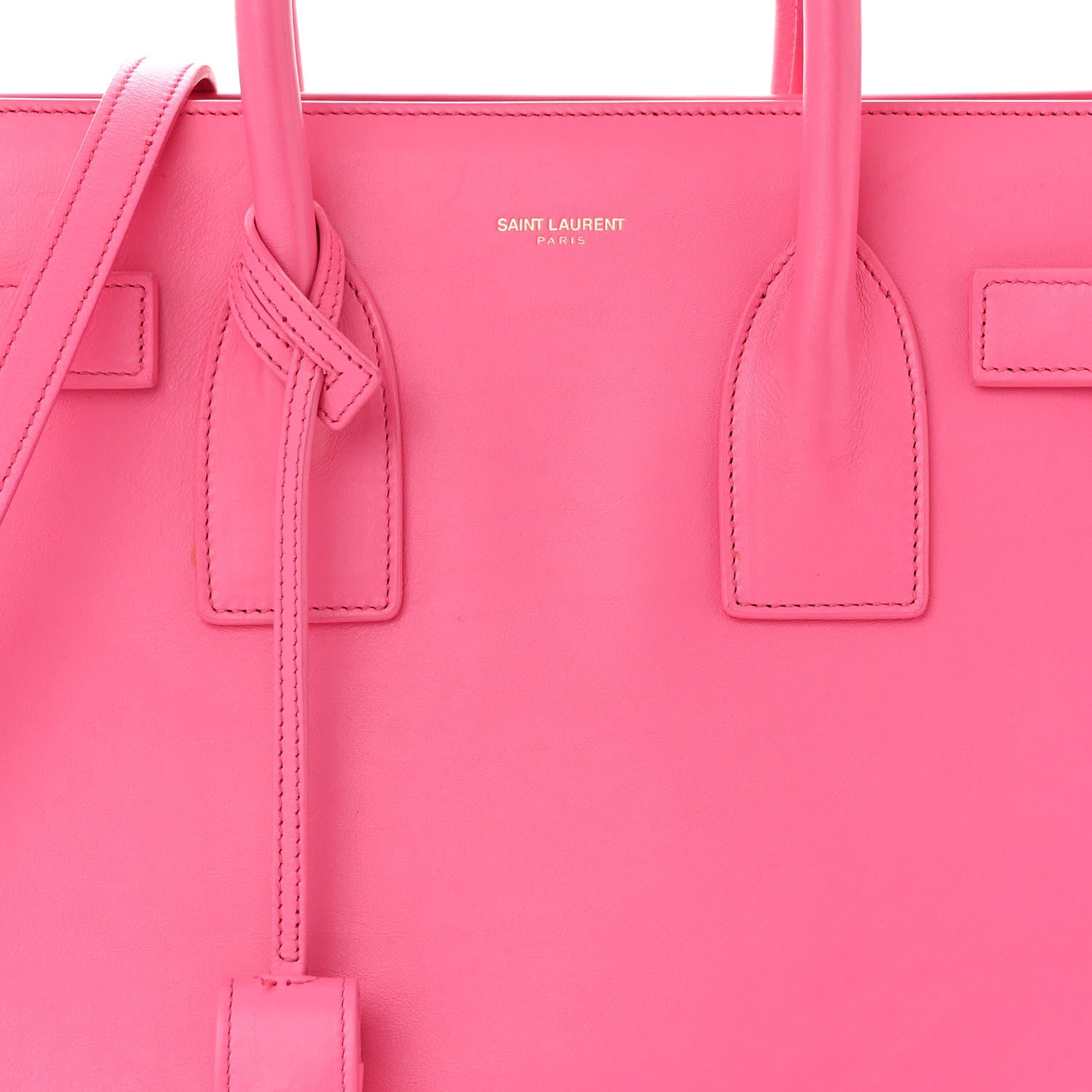 Saint Laurent Calfskin Small Sac De Jour Bubblegum 9 of 17