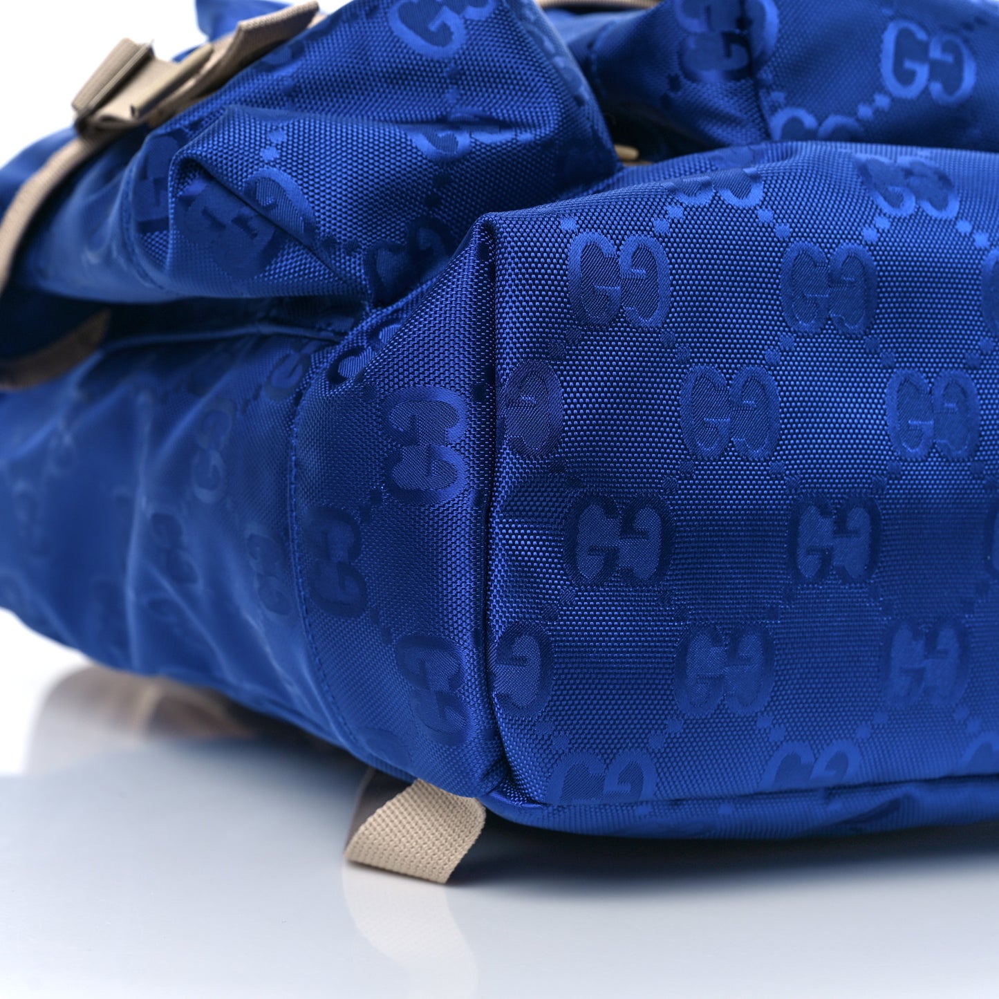 Econyl Nylon Monogram Off The Grid Utility Pocket Backpack Orient Blue New Plaster