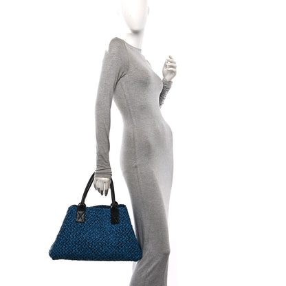 Bottega Veneta Nappa Intrecciato Large Cabat Blue Black 2 of 12