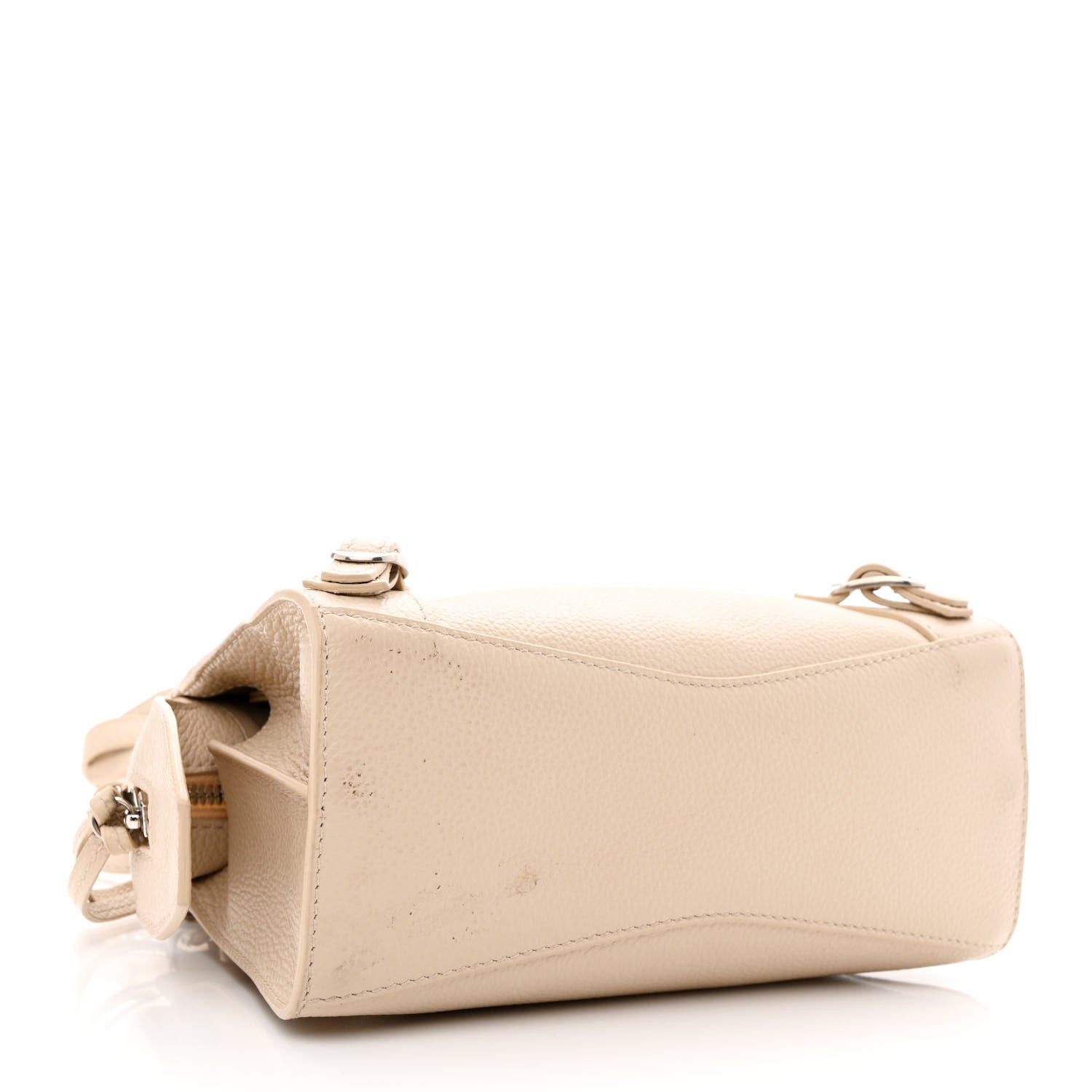 Balenciaga Grained Calfskin Neo Classic Silver Hardware Mini City Cream 4 of 11
