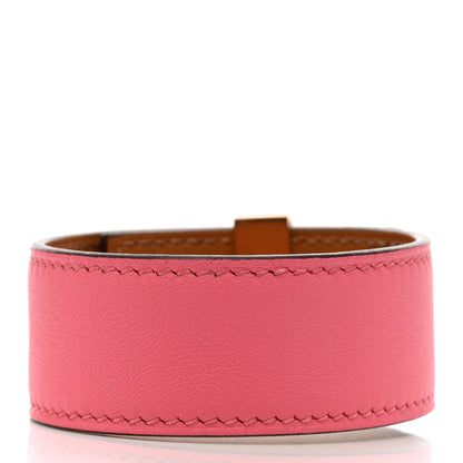 Hermes Swift Collier de Chien CDC 24 Bracelet T2 Rose Azalee 3 of 6