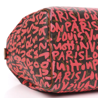 Louis Vuitton Monogram Graffiti Speedy 30 Fuchsia 7 of 21