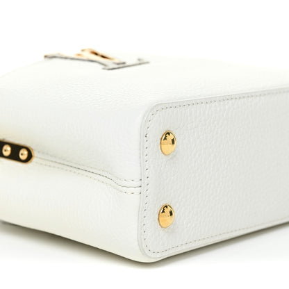Louis Vuitton Taurillon Ayers Capucines Mini White Snow White 8 of 10