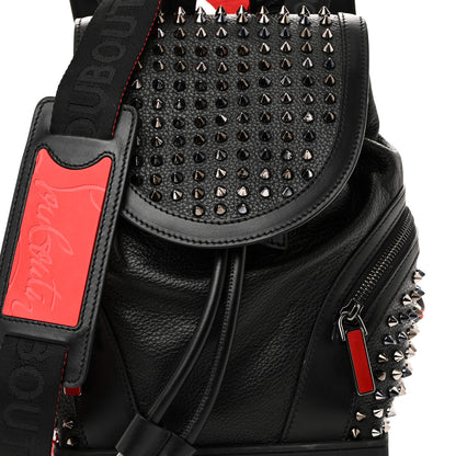 Christian Louboutin Calfskin Spiked Small Explorafunk Backpack Black 7 of 9