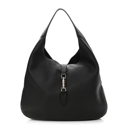 Gucci Soft Grained Calfskin Large Jackie Hobo Black 3 of 15
