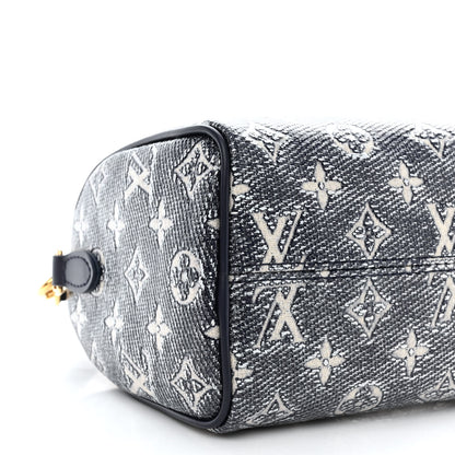 Louis Vuitton Monoglam Speedy Bandouliere 20 Blue 8 of 9