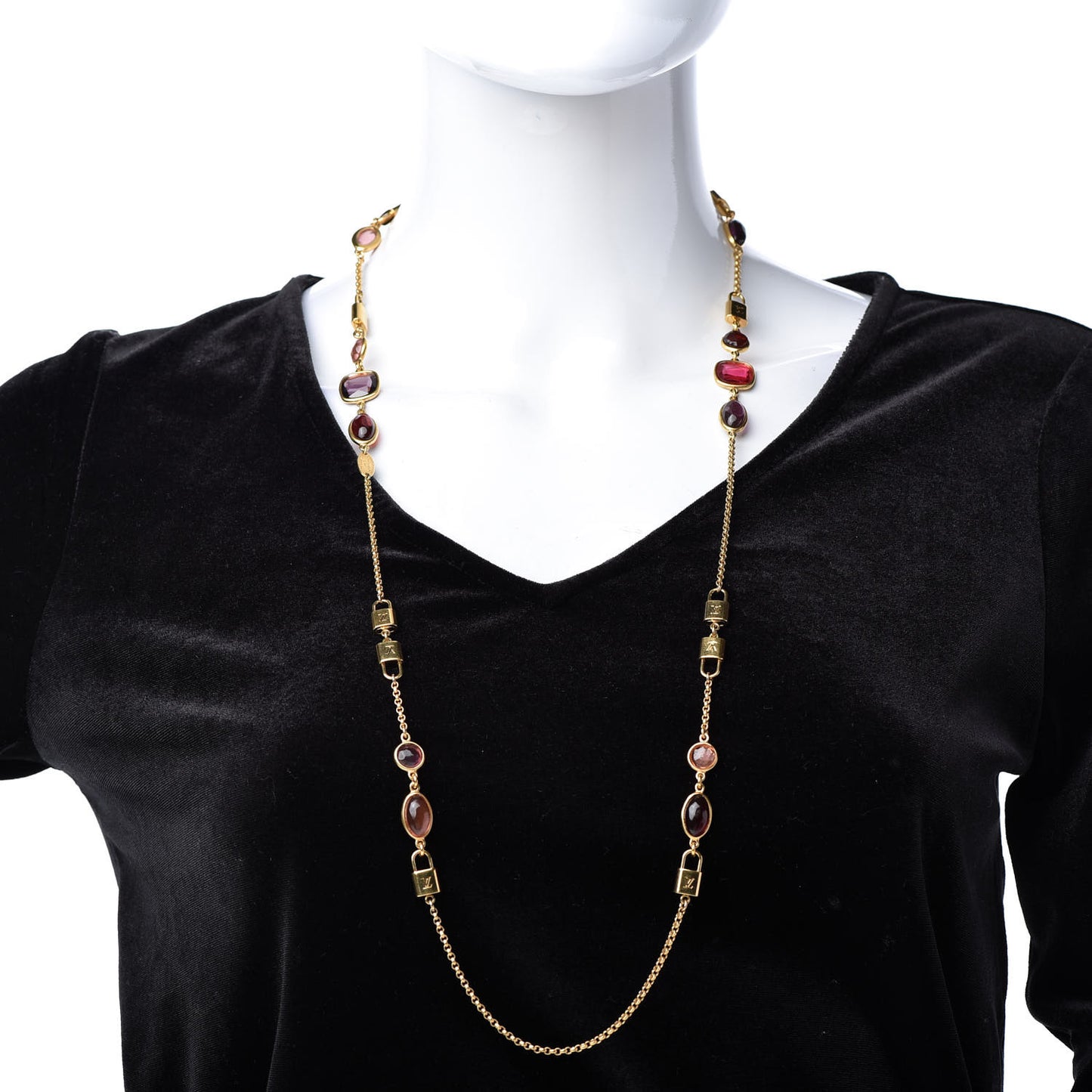 Colourgram Supple Long Necklace Gold