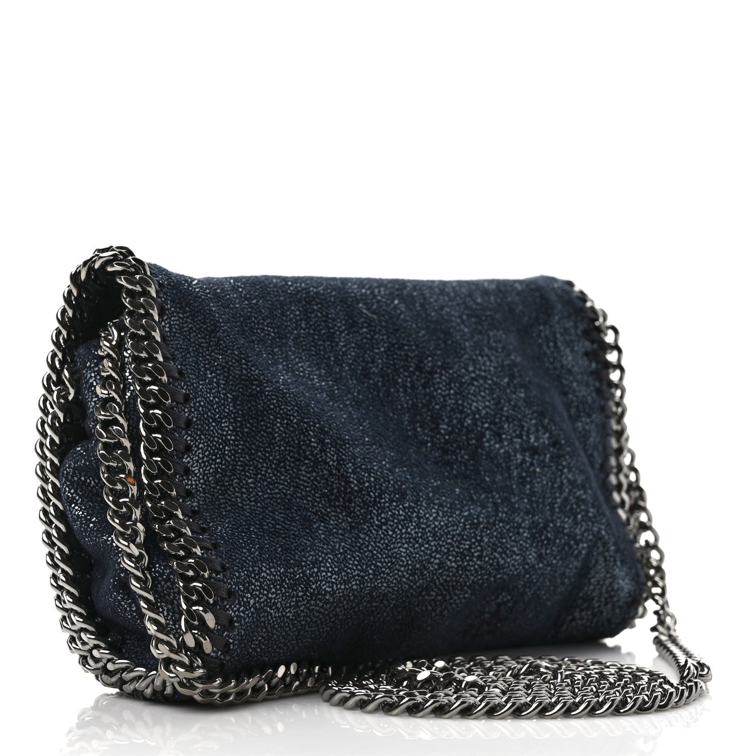 Stella McCartney Shaggy Deer Falabella Crossbody Bag Navy 3 of 8