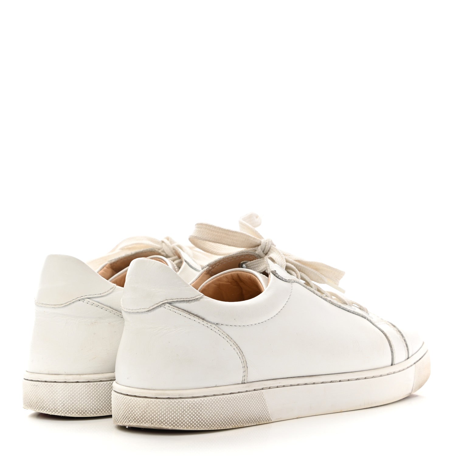 Christian Louboutin Calfskin Vieira Flat Sneakers 37 White 4 of 7