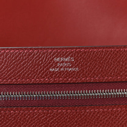 Hermes Epsom New H Passant Toutenmain Wallet Rouge H 6 of 8