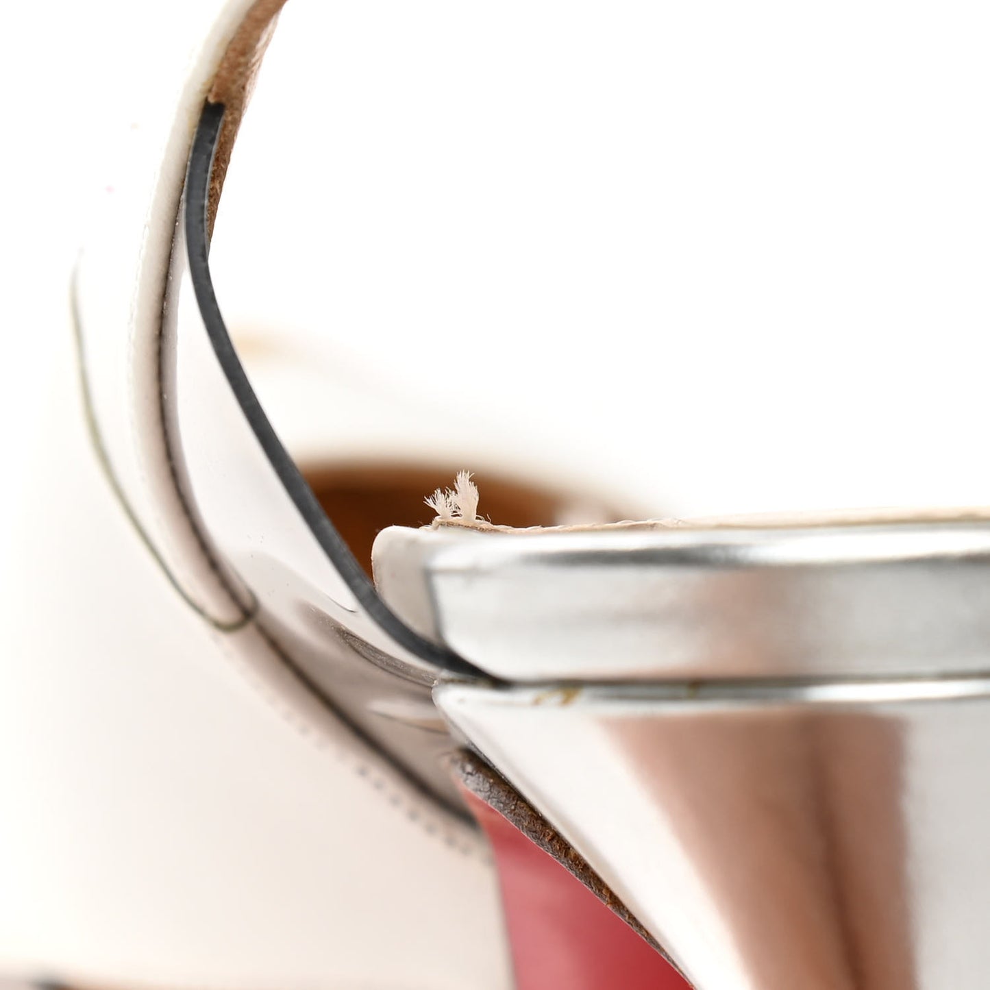 Patent Suede Calfskin Air Chance 100 Pumps 37 White