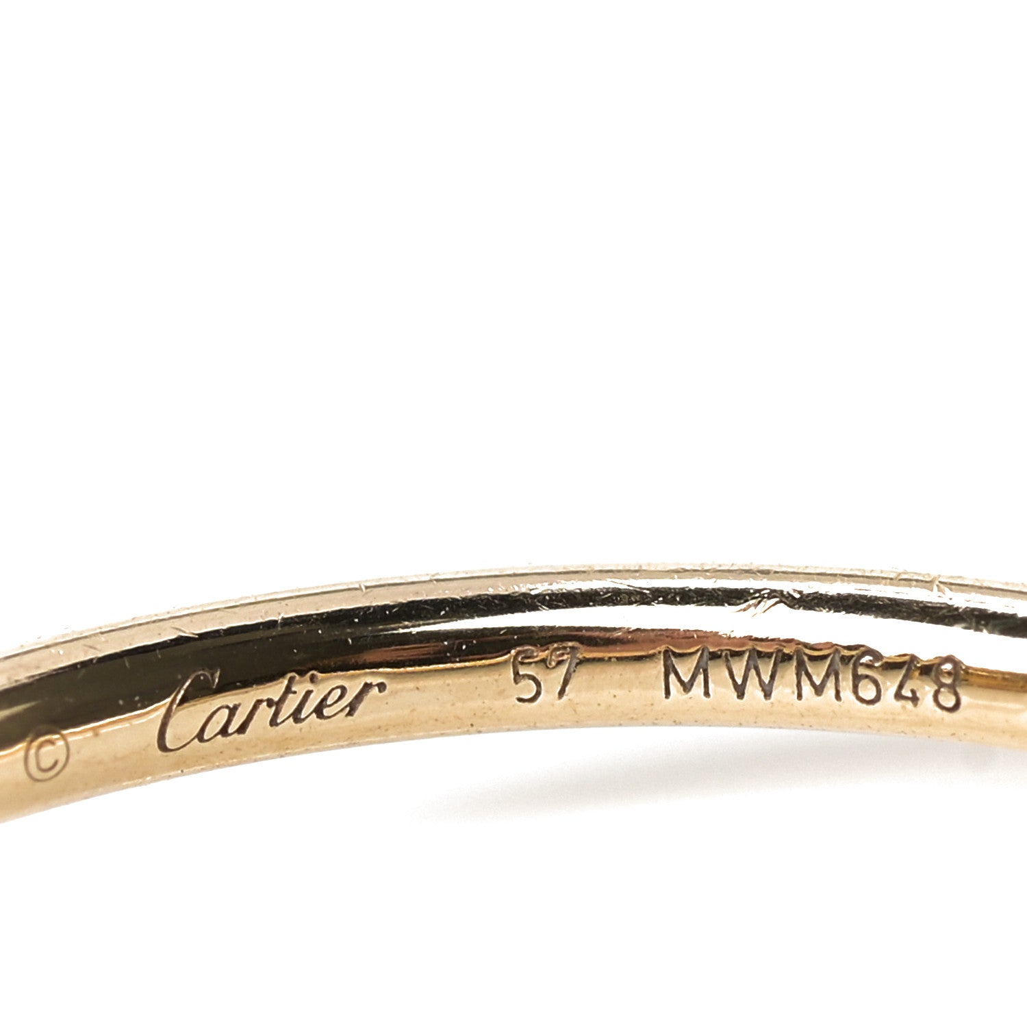 Cartier 18K Yellow Gold Small Juste Un Clou Ring 57 8 4 of 6