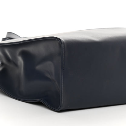 Telfar Vegan Leather Medium Shopping Bag Navy 9 of 10