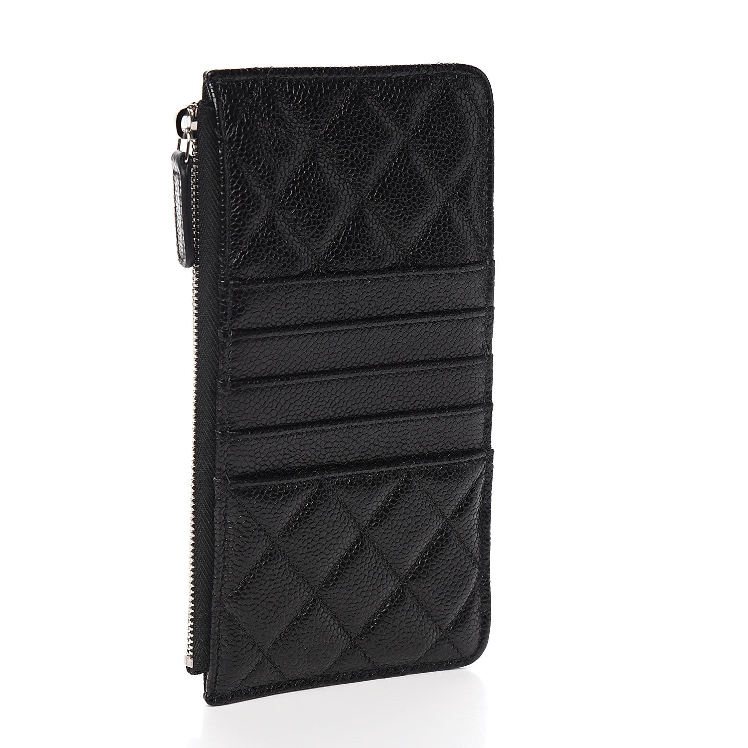 Chanel Caviar Quilted Classic Flat Wallet Pouch So Black 3 of 8