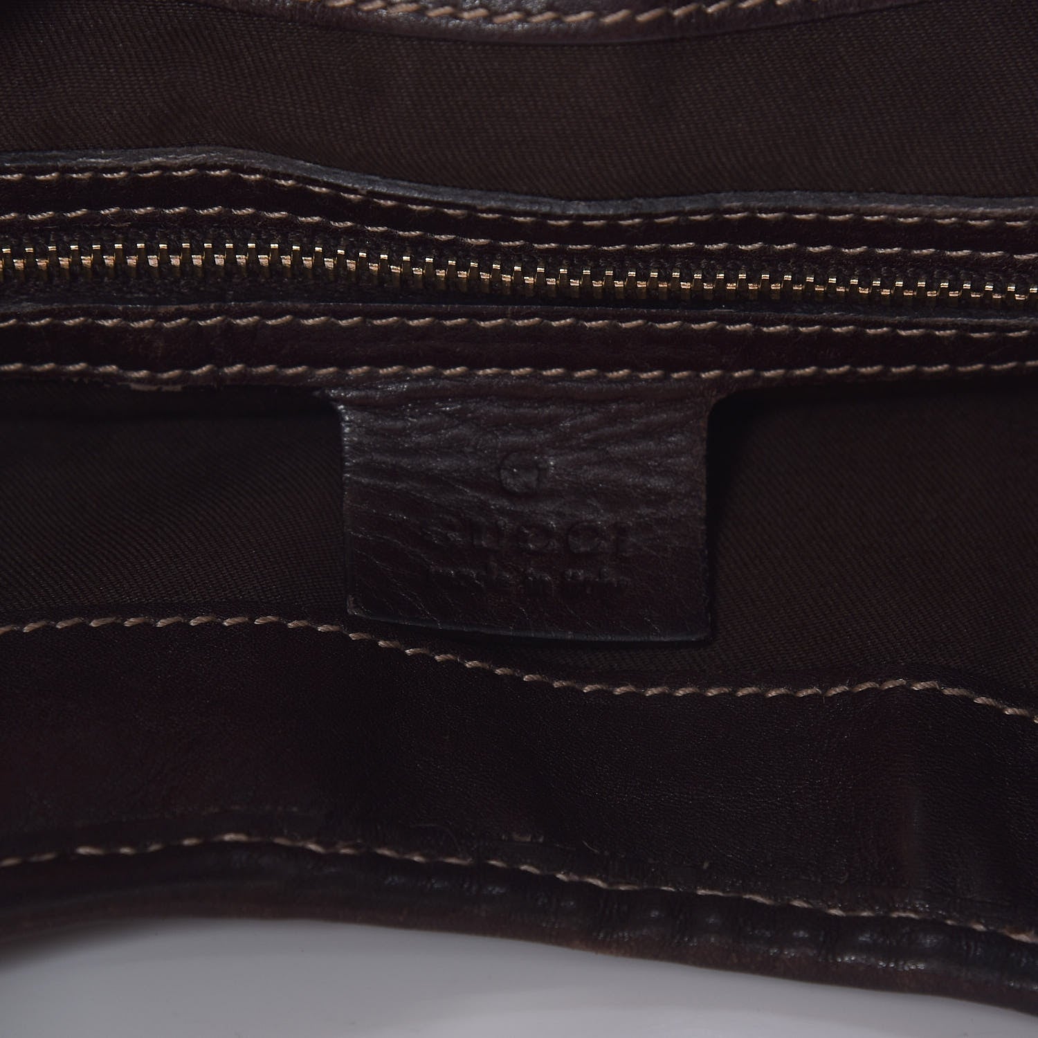 Gucci Monogram Web Jackie O Bouvier Hobo Dark Brown 6 of 15