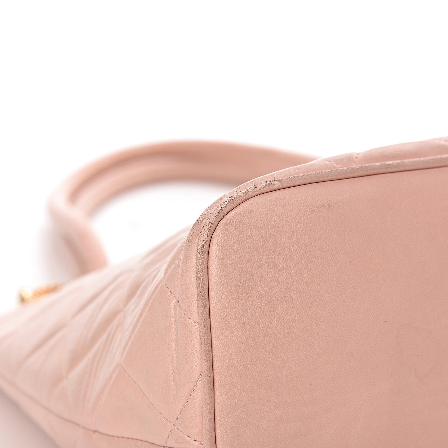Lambskin Quilted Medallion Tote Pink