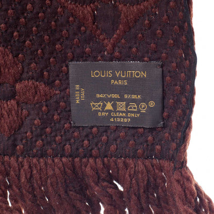 Louis Vuitton Logomania Scarf Brown 4 of 5