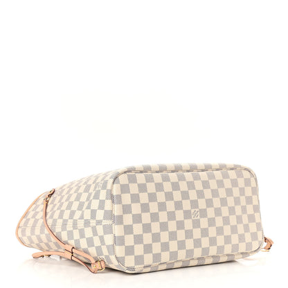 Louis Vuitton Damier Azur Neo Neverfull MM Rose Ballerine 5 of 10