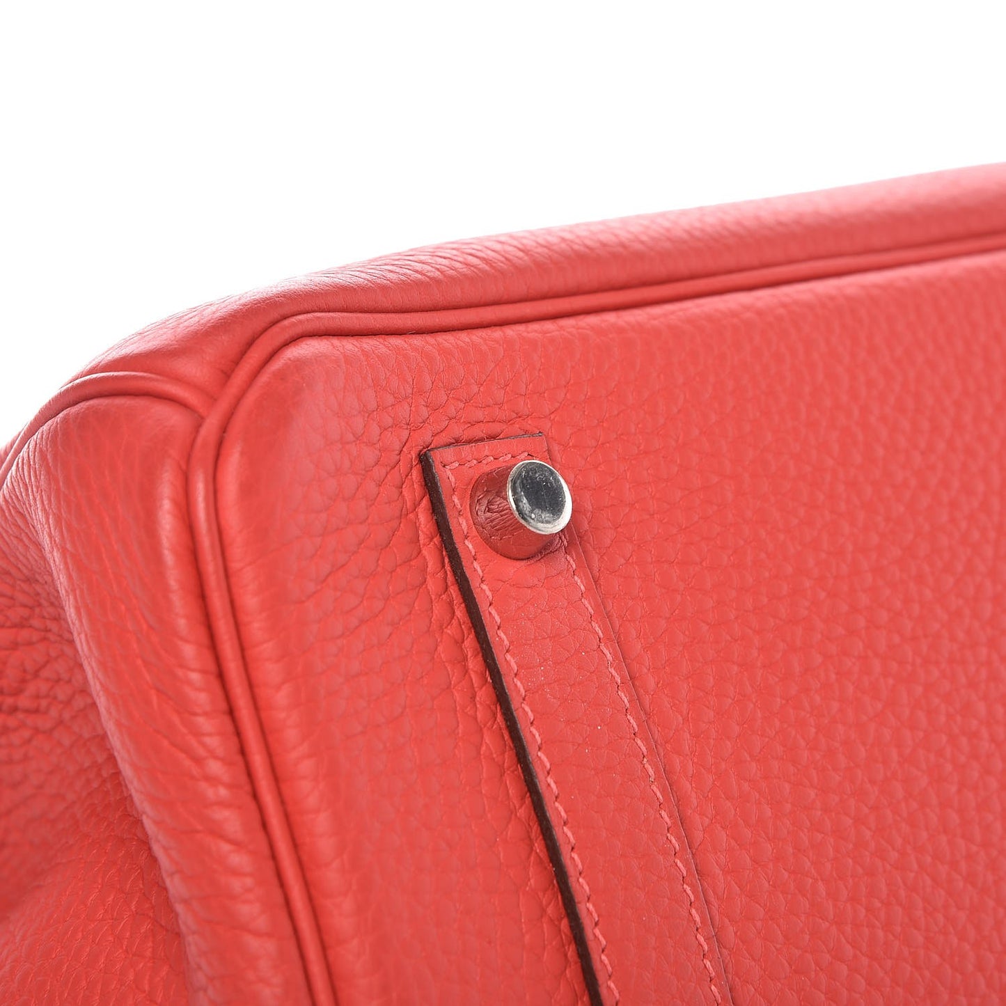 Togo Birkin 35 Rouge Pivoine