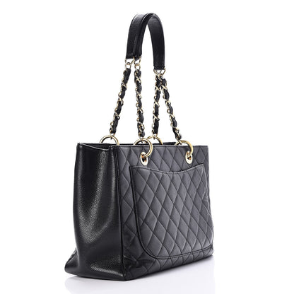 Chanel Caviar Quilted Grand Shopping Tote GST Black 3 of 10