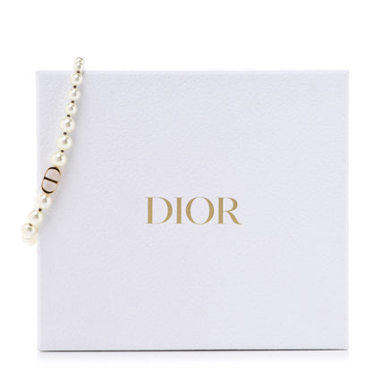 Christian Dior Pearl 30 Montaigne Choker Necklace Gold 7 of 7