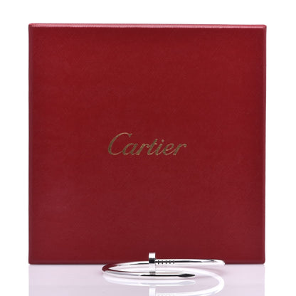 Cartier 18K White Gold Juste Un Clou Bracelet 17 7 of 7