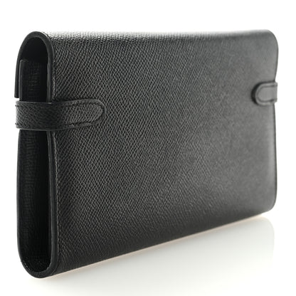 Hermes Epsom Kelly Longue Wallet Black 3 of 7