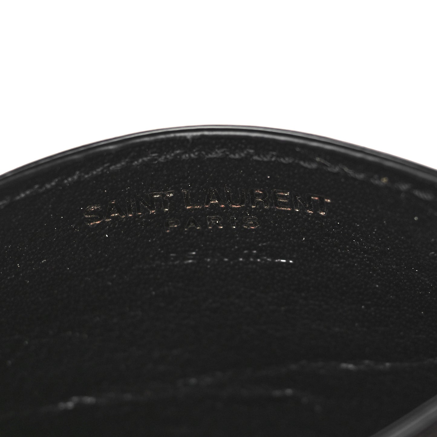Calfskin Crocodile Embossed Monogram Credit Card Case Black