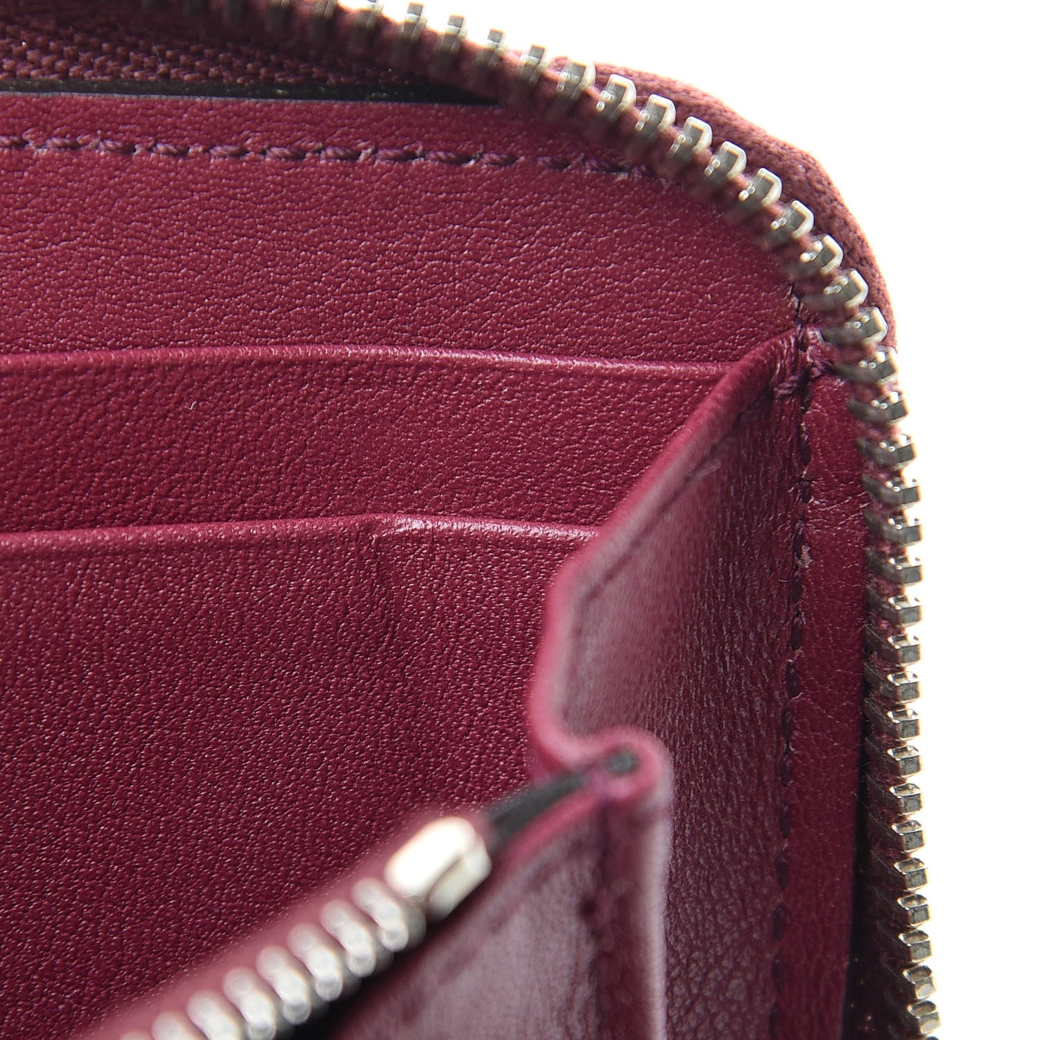Gucci Crocodile Zip Around Card Case Cherry Gloss 9 of 16
