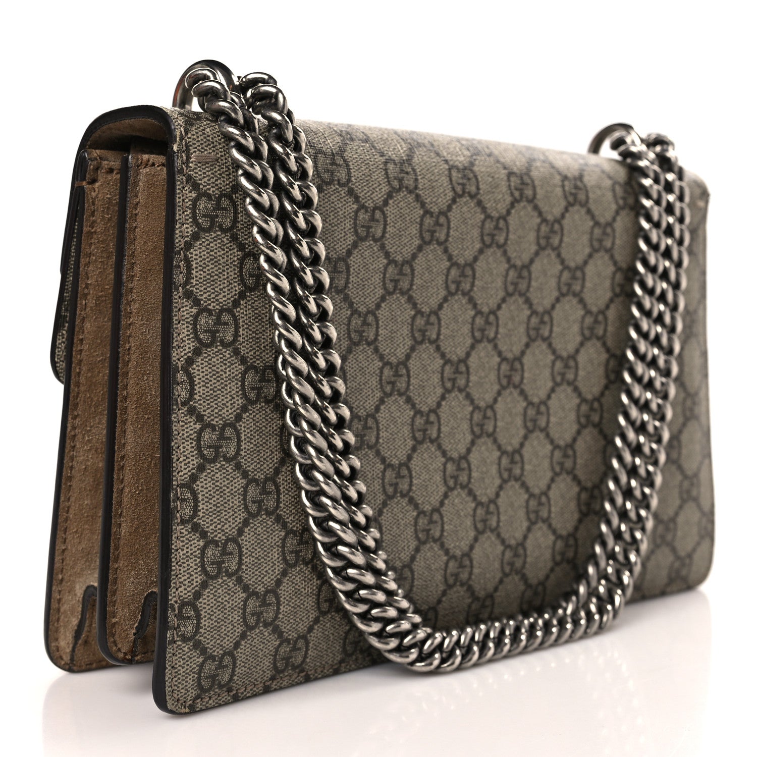 Gucci GG Supreme Monogram Small Dionysus Shoulder Bag Taupe 3 of 10