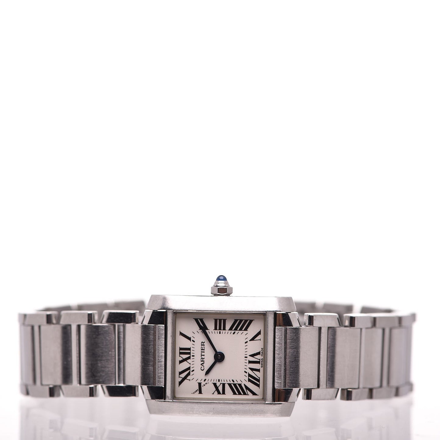 Stainless Steel 20mm Tank Francaise Quartz Watch