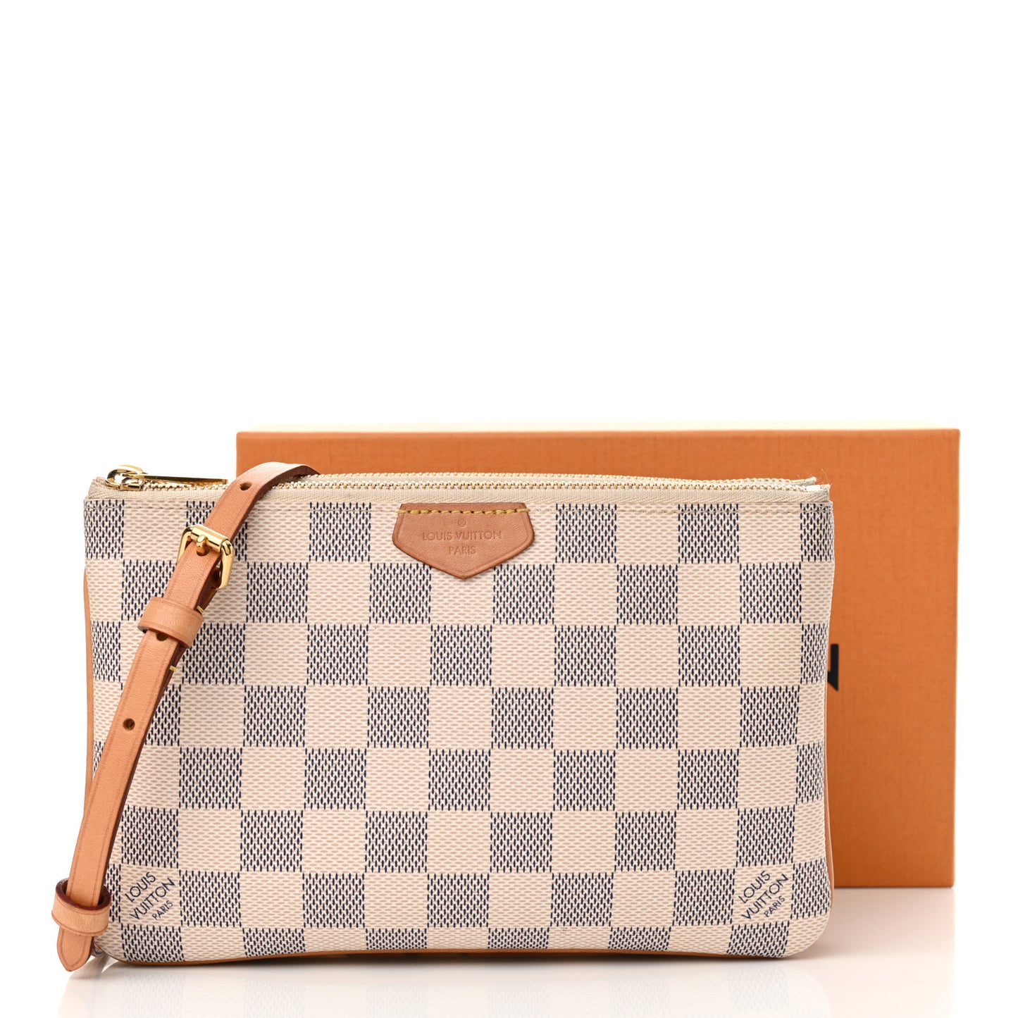 Damier Azur Double Zip Pochette