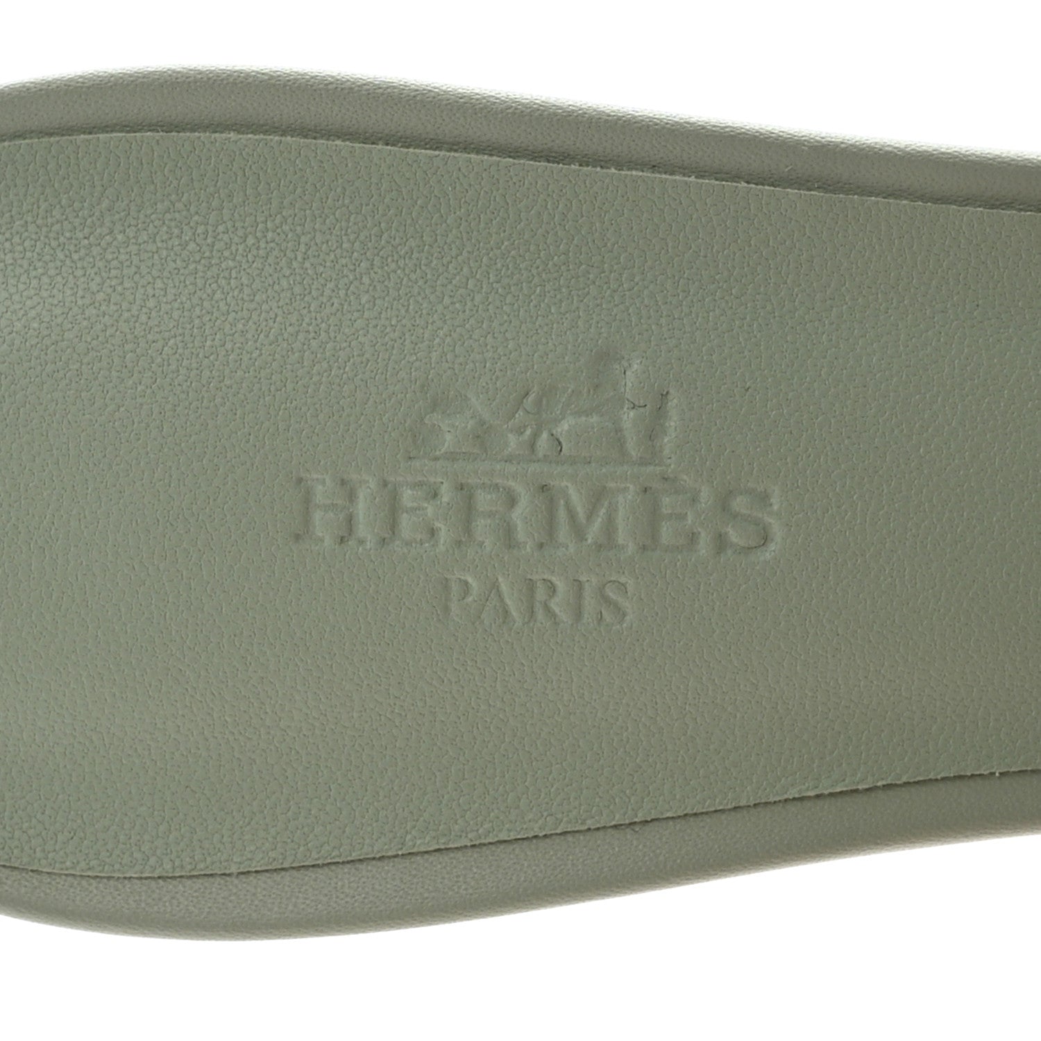 Hermes Calfskin Oasis Sandals 37 Vert D'eau 8 of 10