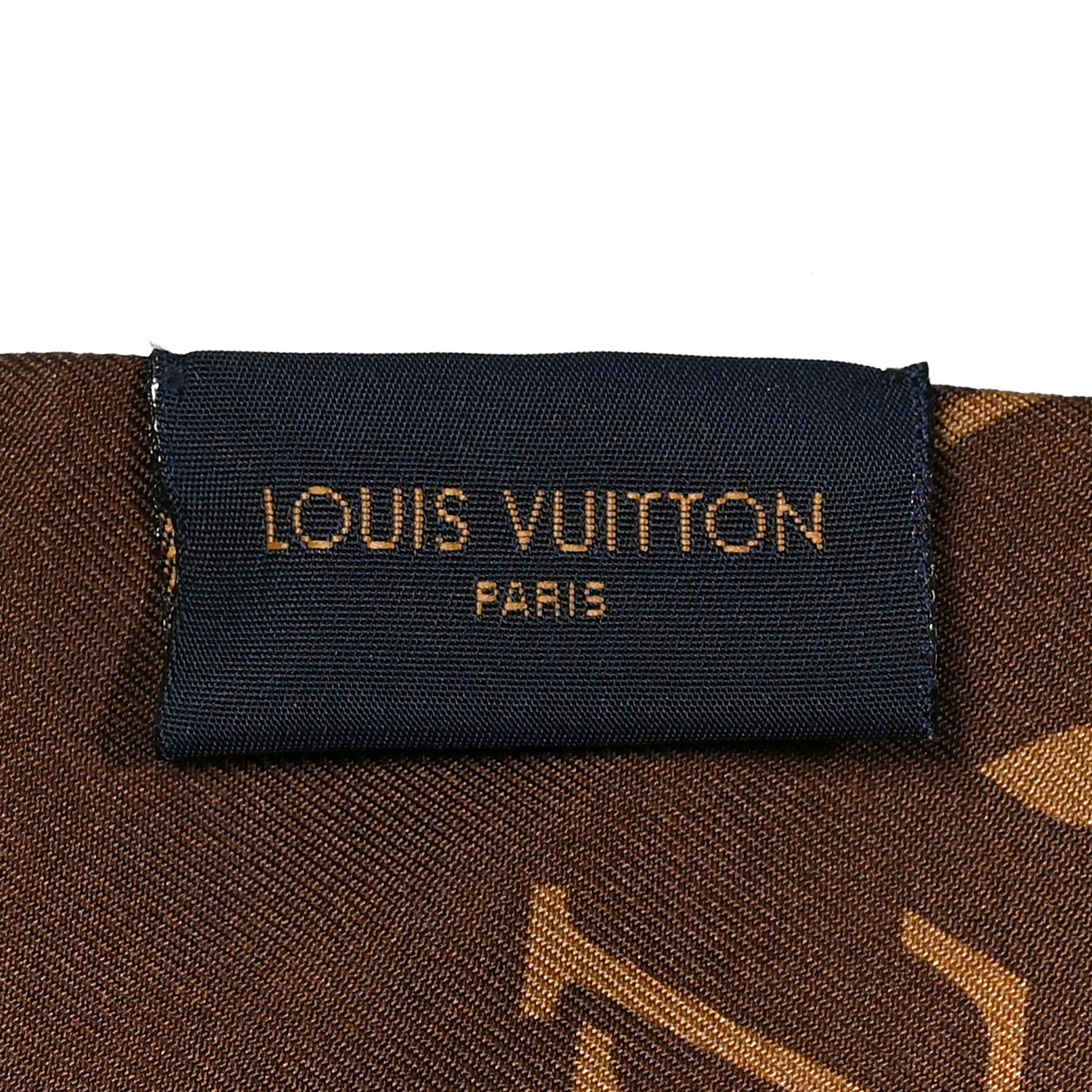 Louis Vuitton Silk Monogram Confidential Bandeau Brown Brown