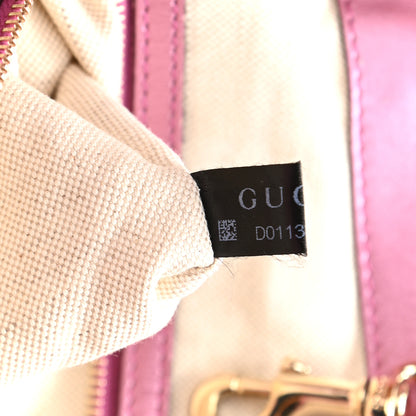 Gucci Monogram Large Heart Bit Charm Top Handle Tote Pink 7 of 11