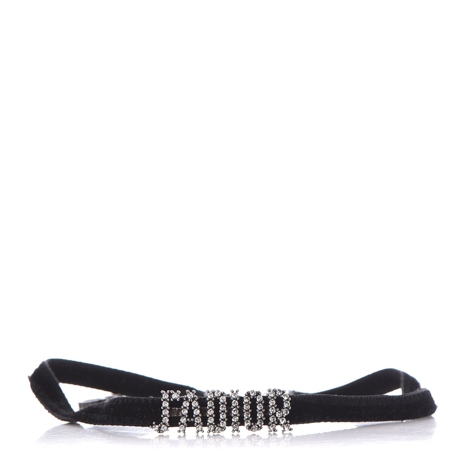 Christian Dior Velvet Crystal J’Adior Choker Necklace Black 1 of 6